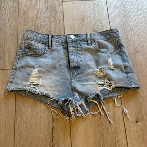 Distressed Refuge Denim Women Shorts